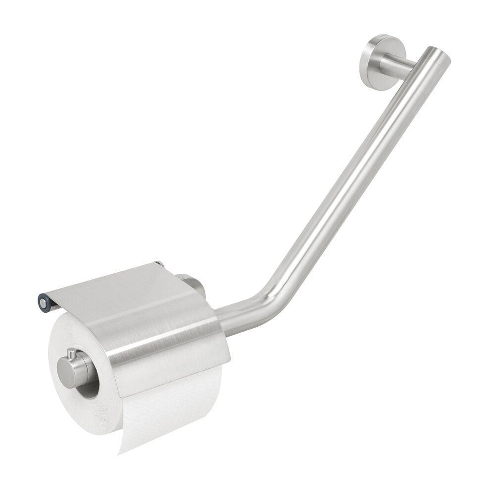 Tiger Boston Comfort & Safety wandbeugel met toiletrolhouder RVS geborsteld rechts
