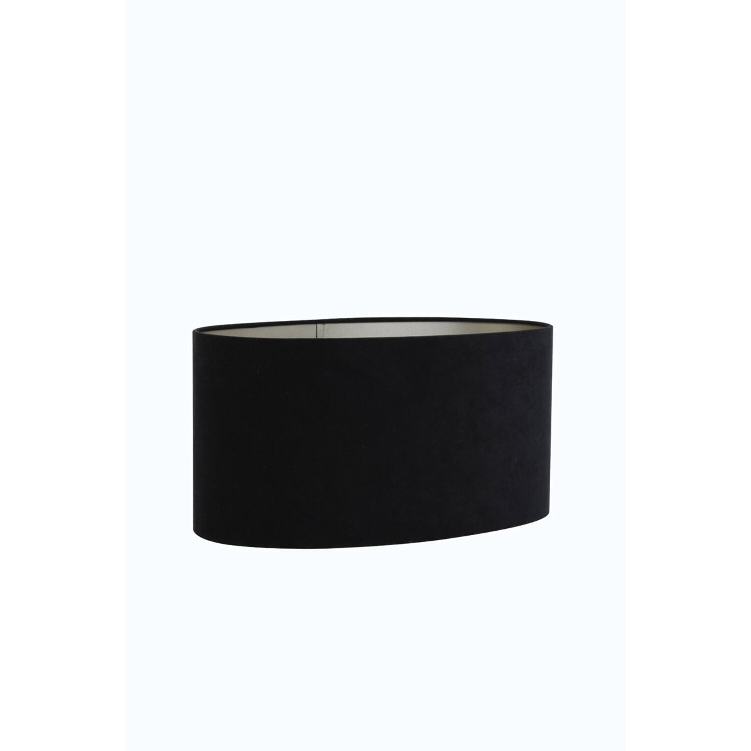 Light & Living kap ovaal recht smal Velours zwart 38x17.5x19cm