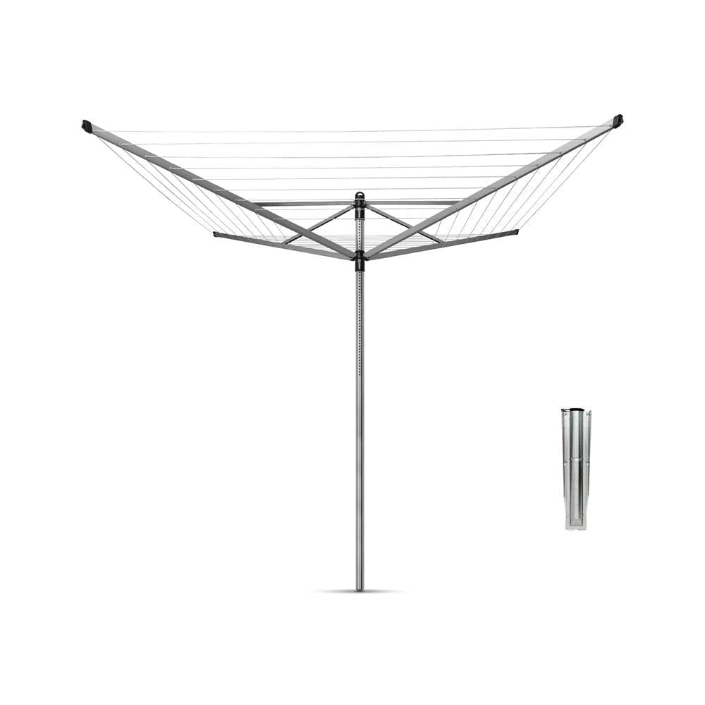 Brabantia Lift-o-Matic droogmolen 50mtr. + metalen grondanker