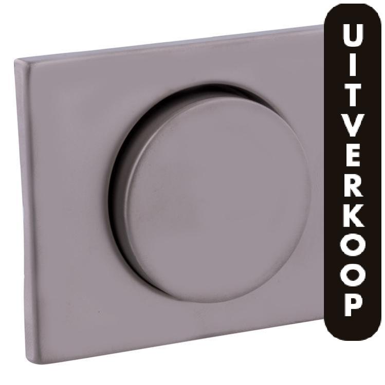 Berker K5 centraalplaat met knop dimmer, inbouw RVS