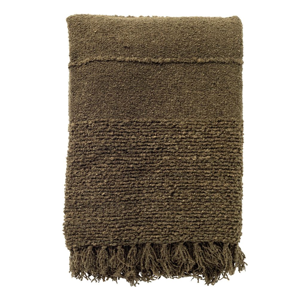 Dutch Decor plaid Senna Military Olive B140 × H180 cm