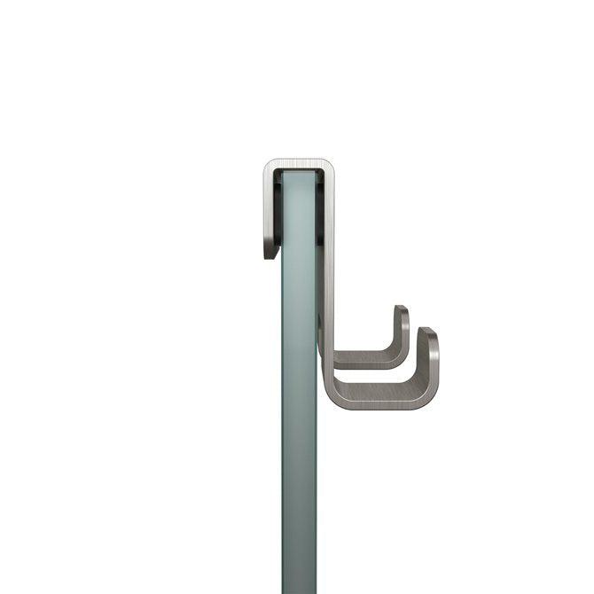 Tiger Caddy Handdoekhaak voor douchecabine 6-8 mm RVS geborsteld