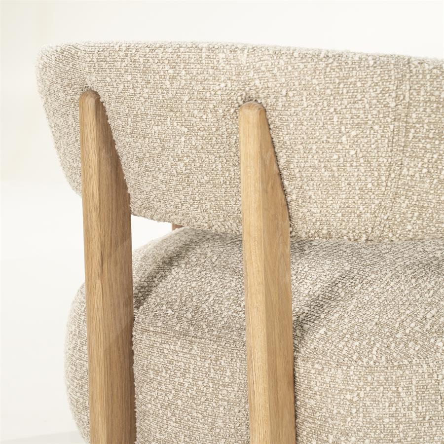 Eleonora fauteuil Lola - bruin Hush