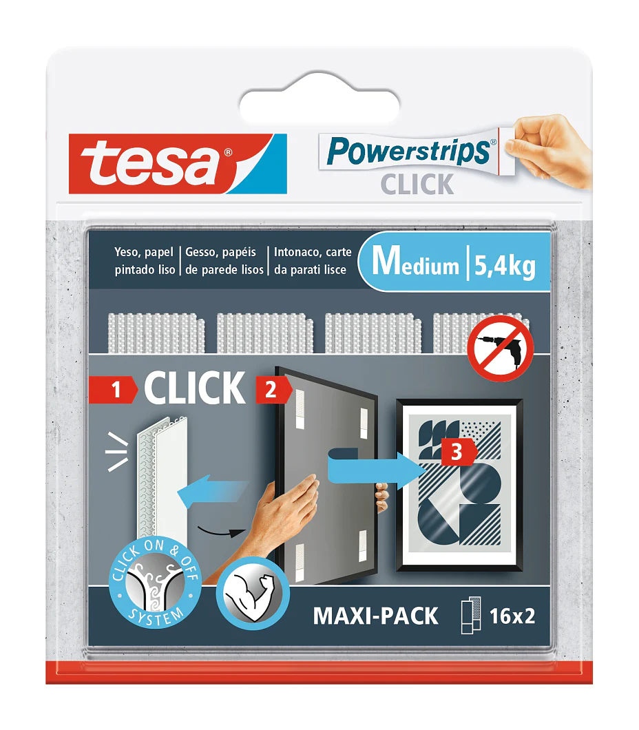 tesa Powerstrips CLICK Small navulstrips 8 stuks