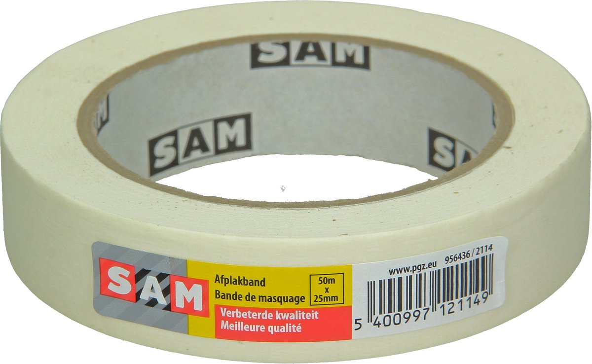 SAM afplaktape 25mm 50m