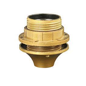 Fitting E27 + buitendraad goud +1 ring