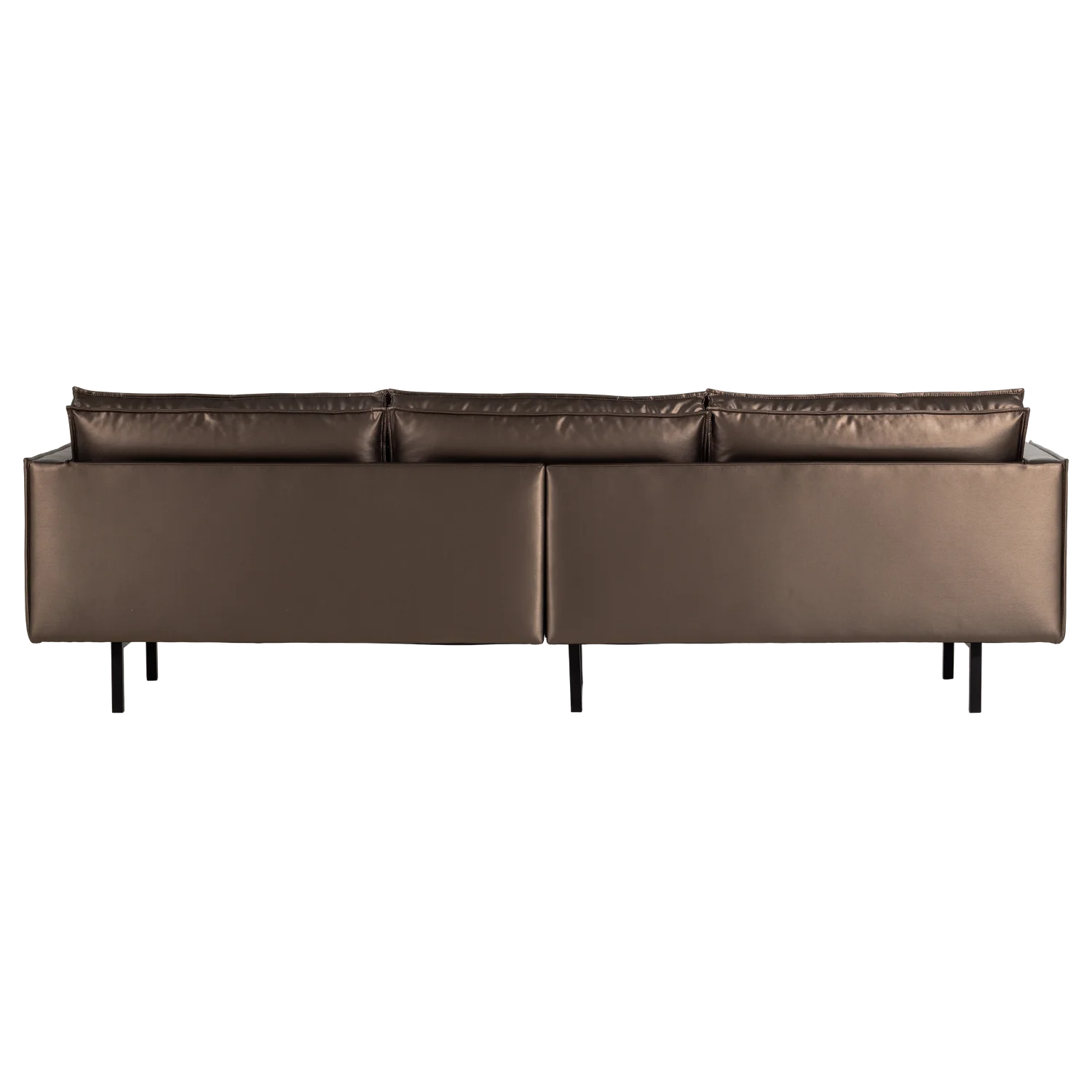 WOOOD Rodeo 3-zits bank metallic koper bruin