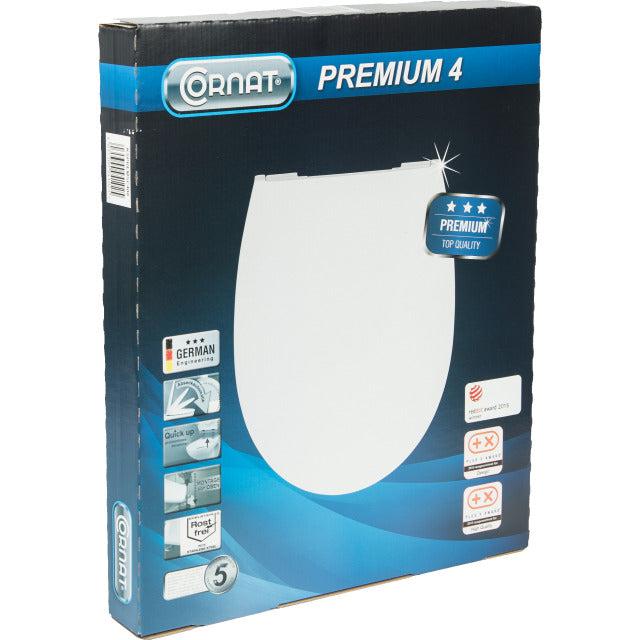 Cornat Premium 4 toiletbril softclose wit