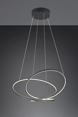 Trio hanglamp Darvin mat zwart