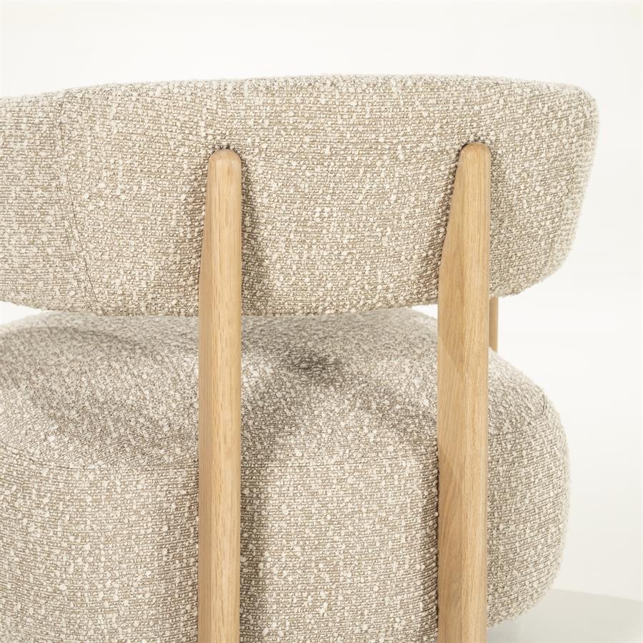 Eleonora fauteuil Lola - taupe Hush