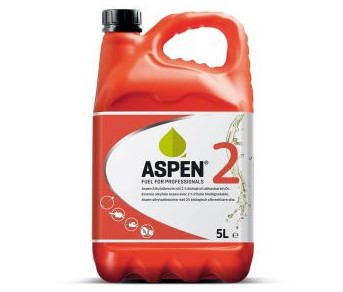 Aspen 2T brandstof 5 liter oranje