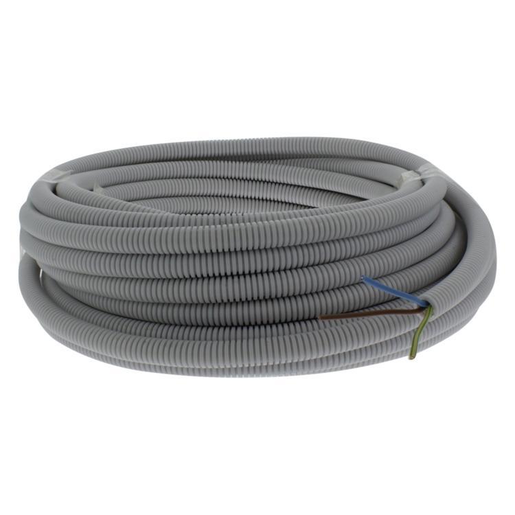 Installatiebuis flexiplus QL, slagvast 5/8. 20 m grijs