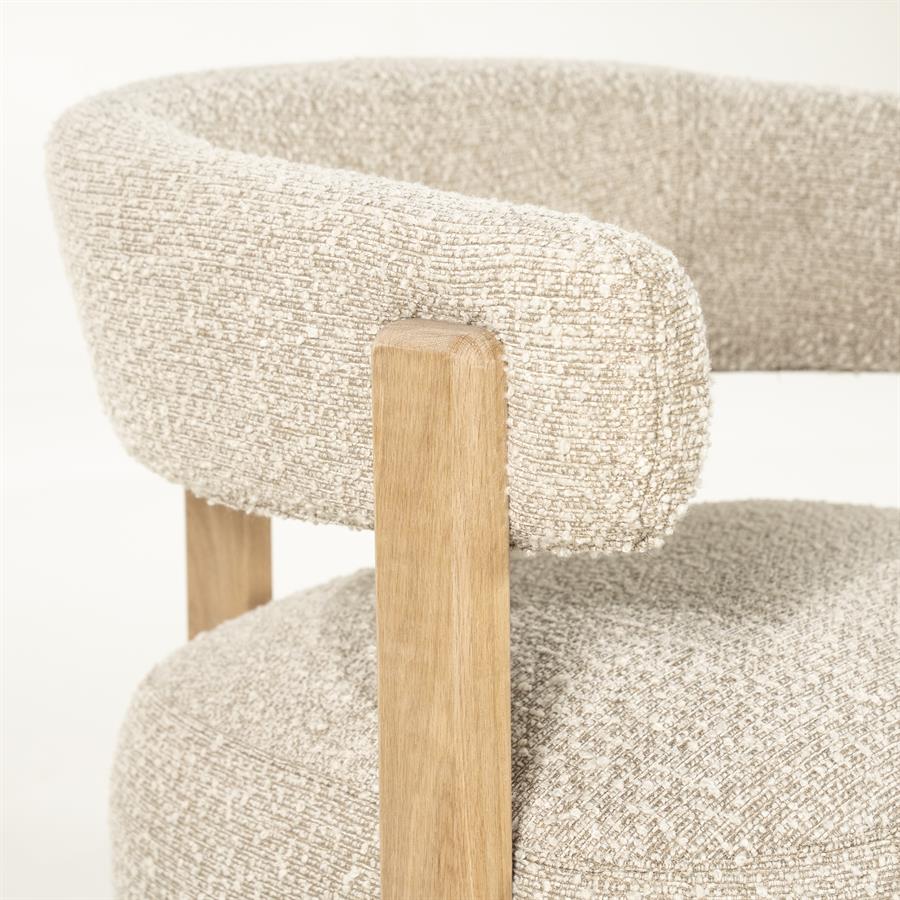 Eleonora fauteuil Lola - taupe Hush
