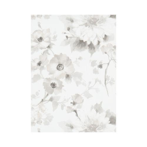 Dutch Wall Decor behang Fashion For Walls bloem dessin beige, witte achtergrond