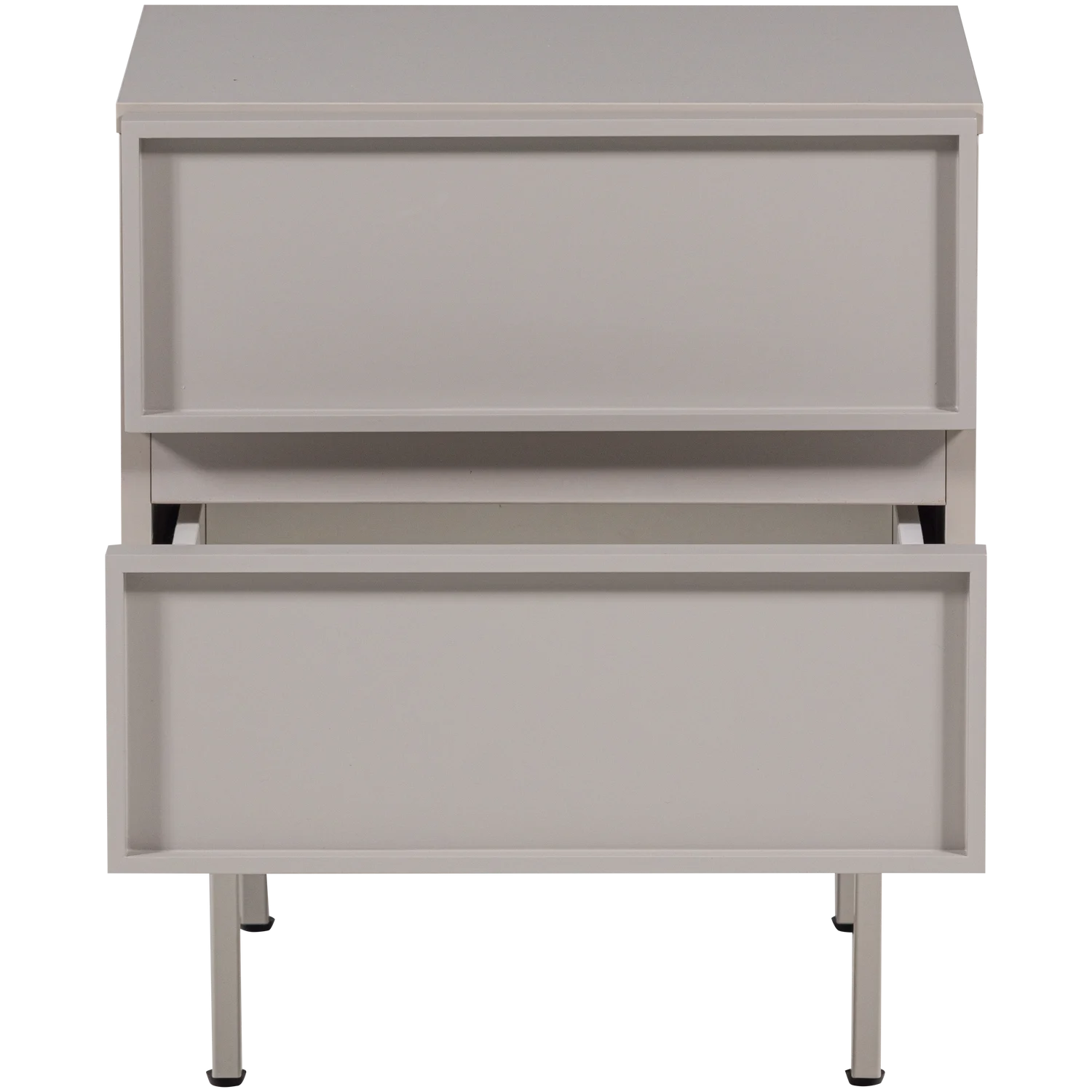 WOOOD Tours ladekast/nachtkastje 2 lades melamine/MDF zand