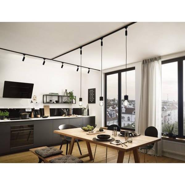 Paulmann URail systeem rail 2m zwart mat 230V metaal