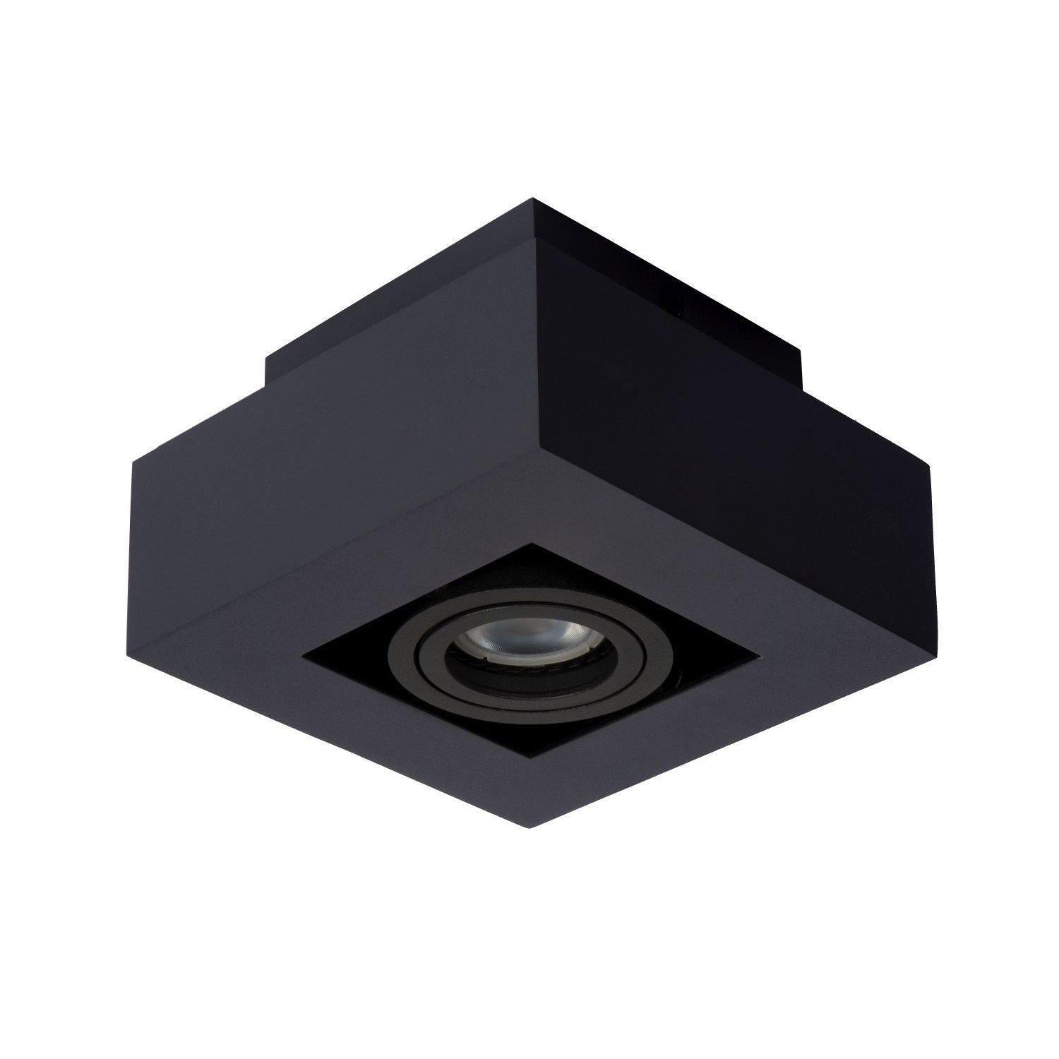 Lucide Xirax plafondspot LED Dim to warm GU10 1x5W zwart