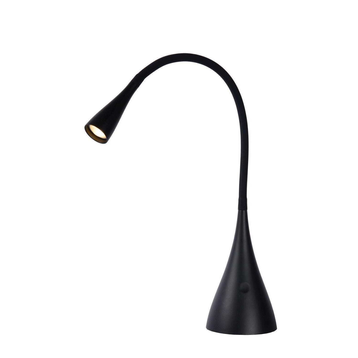 Lucide Zozy bureaulamp LED dimbaar 1x3W 3000K 3 StepDim zwart