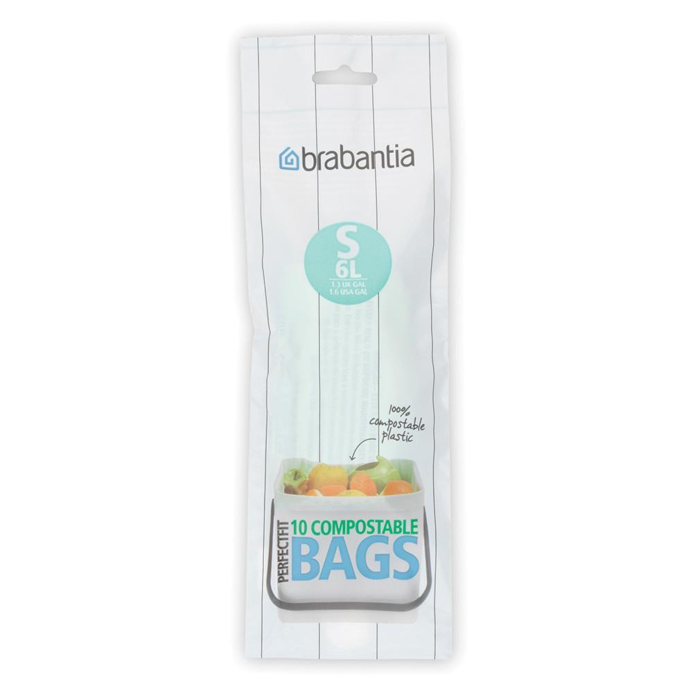 Brabantia PerfectFit afvalzakken Code S 6 ltr. 10 st.
