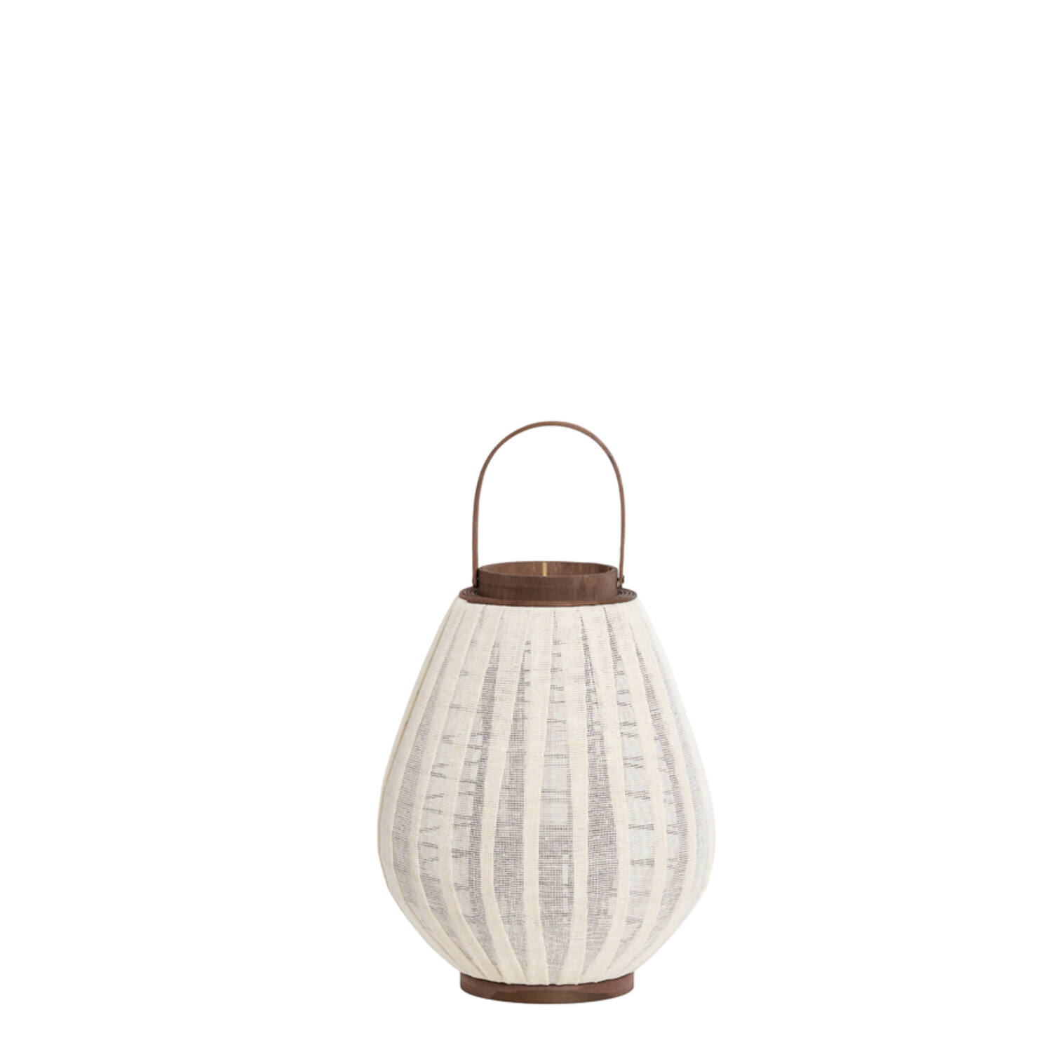 Hurricane ?32X40 Cm Dazio Linen Natural+Dark Brown Wood