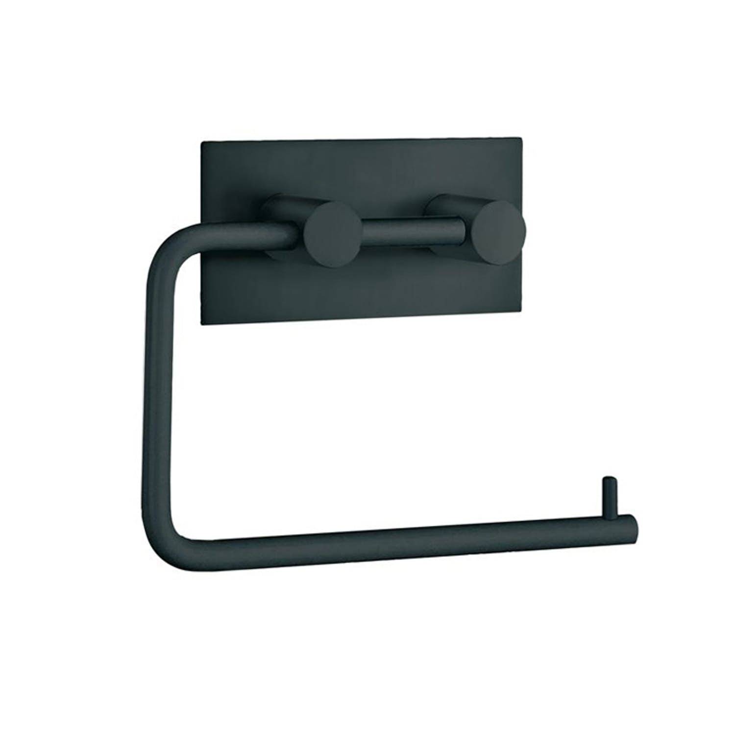 Smedbo BB zelfklevende toiletrolhouder vierkant BB1098 mat zwart