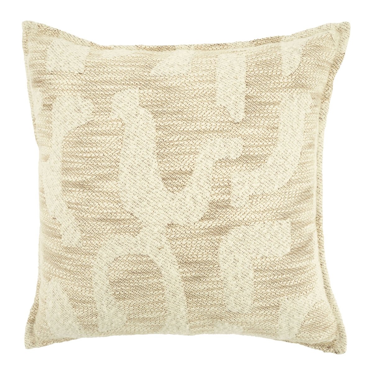 By-Boo sierkussen Waver beige 45×45 cm