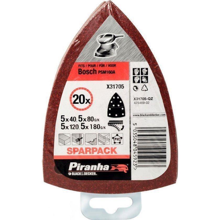 Piranha Schuurvellen PSM 5x40g 5x80g 5x120g & 5x180g