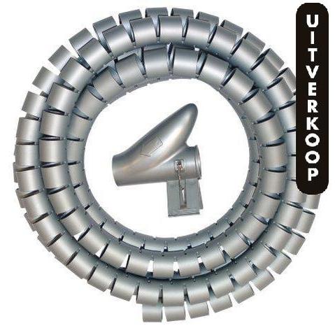 Kabelverslinder 20mm. zilver 2 meter