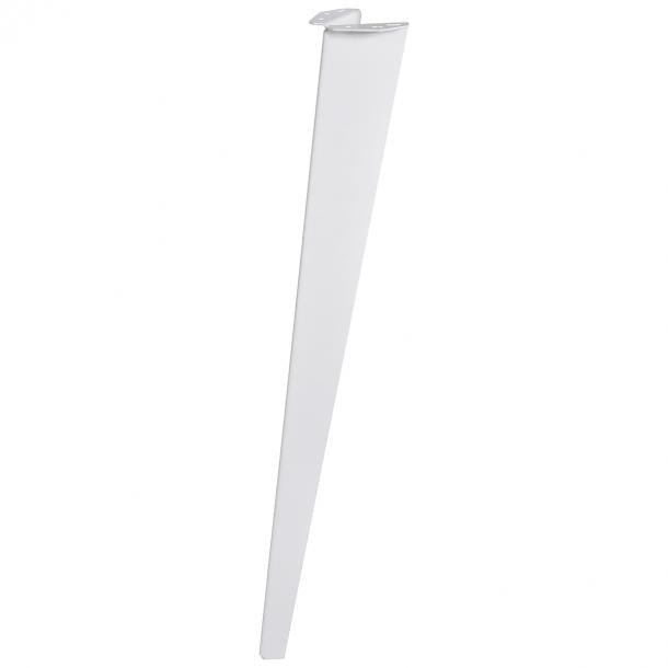 Duraline meubelpoot gevouwen staal 72cm wit 4pp