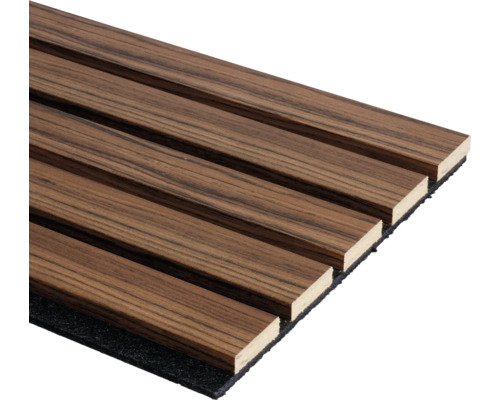 Decowall akoestisch paneel advanced walnoot 2600x300x17mm - 2 stuks