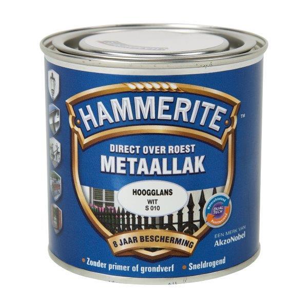 Hammerite hoogglans wit S010 750 ml.