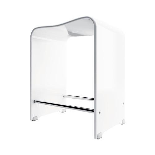 Hocker kunststof wit 275x393x469 mm.
