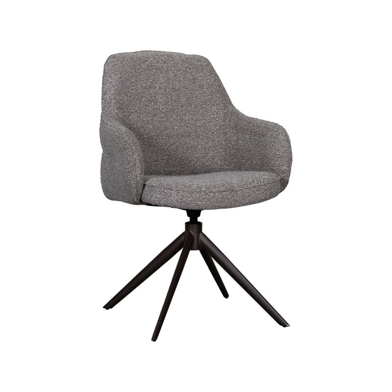 LABEL51 Eetkamerstoel Bern truffel grijs boucle