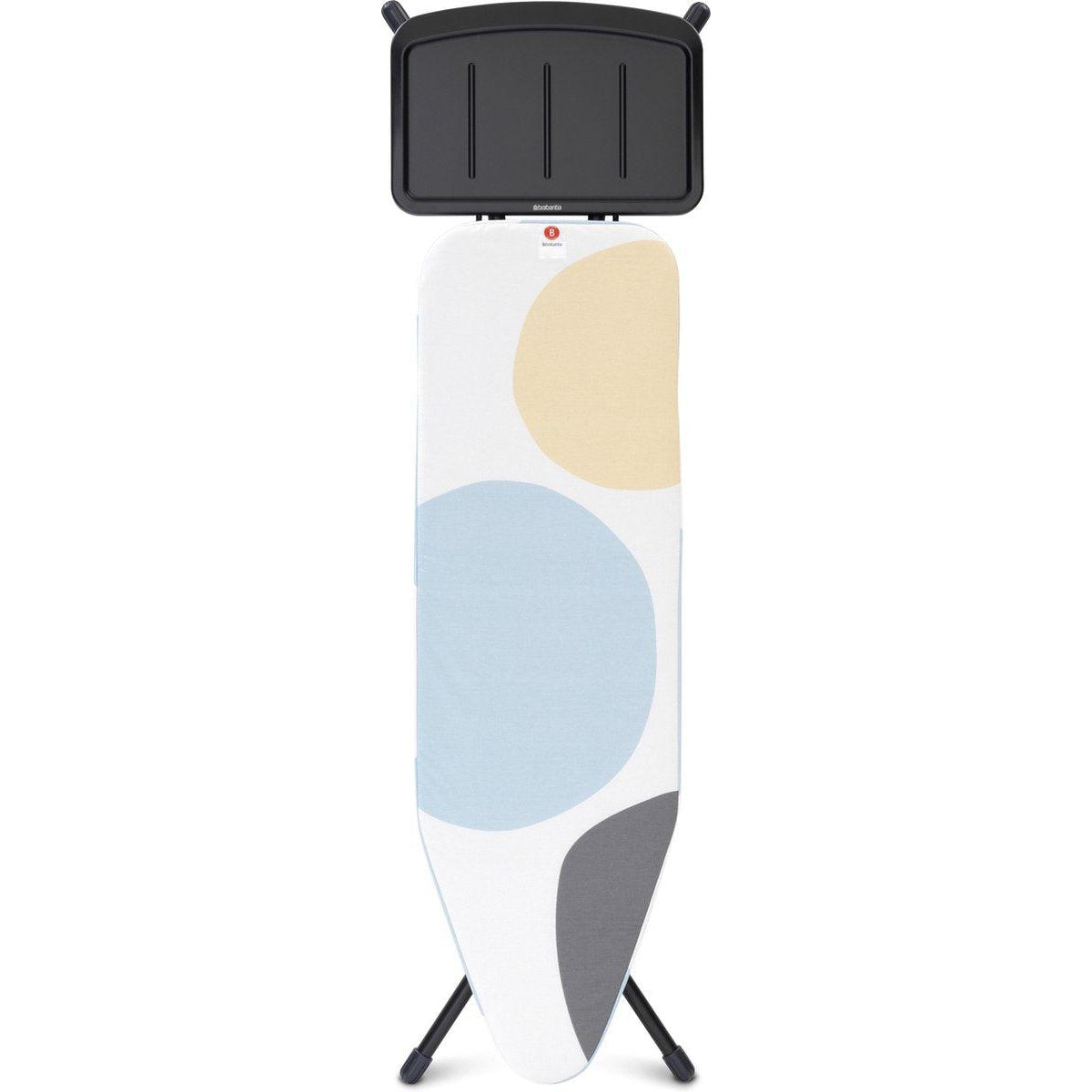 Brabantia Strijkplank B 124x38 Black 25 - PerfectFlow Spring Bubbles