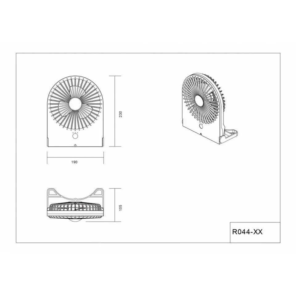 Trio Breezy tafelventilator groen