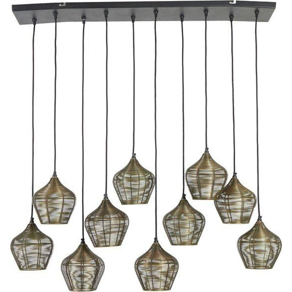 Light & Living hanglamp 10L Alvaro brons