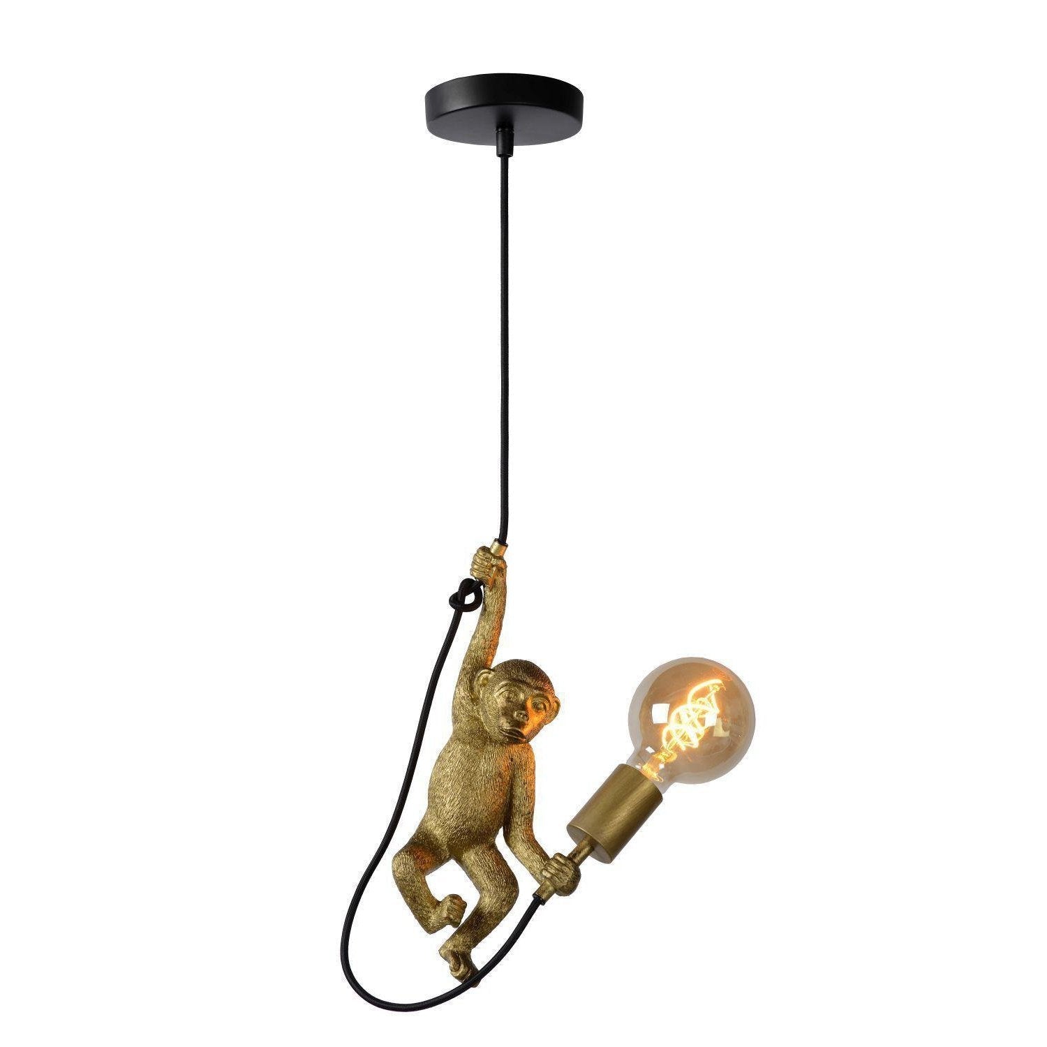 CHIMP. Hanglamp-Zwart-?17,6-1xE27-60W-Kunsts.