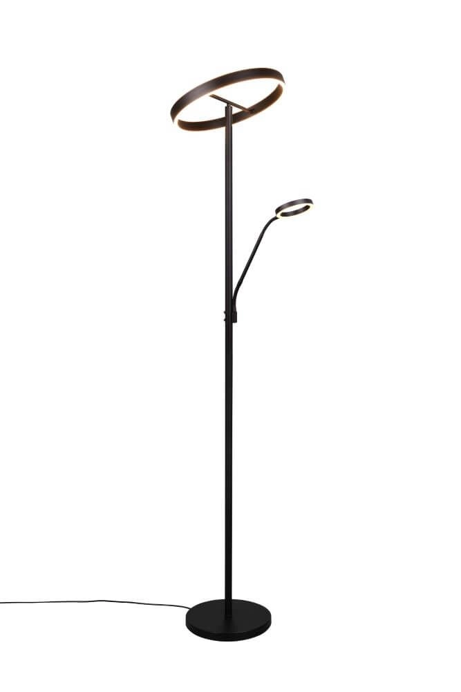 Trio vloerlamp Willis mat zwart