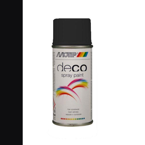 MoTip colors zijdeglans RAL9005 diepzwart 150 ml.