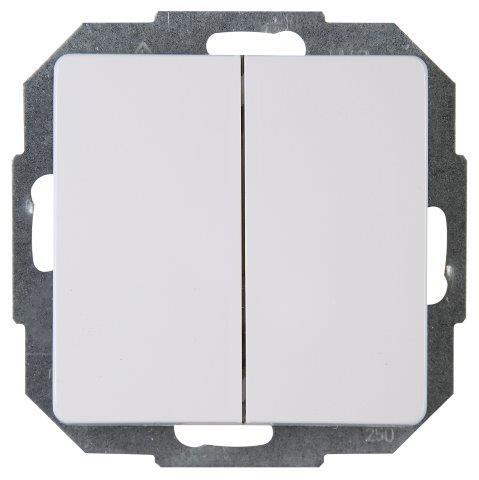 Paris serieschakelaar arctic wit