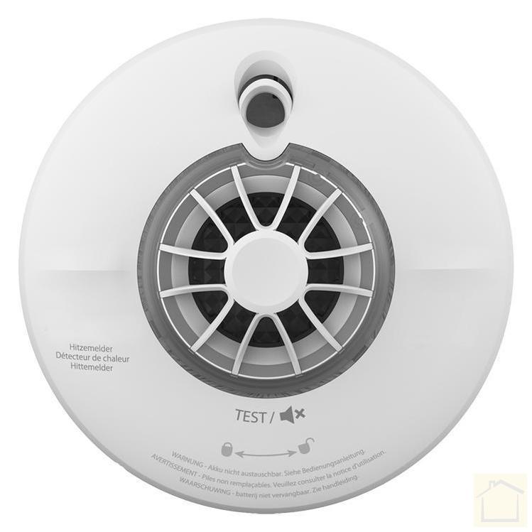 AngelEye hittemelder thermistek, lithium, 85dB 13 cm wit