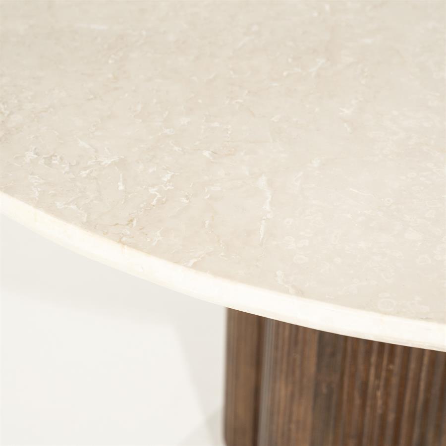 Eettafel Xanni rond bruin