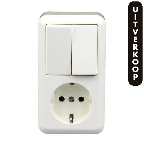 Serie combinatie schakelaar + RA opbouw