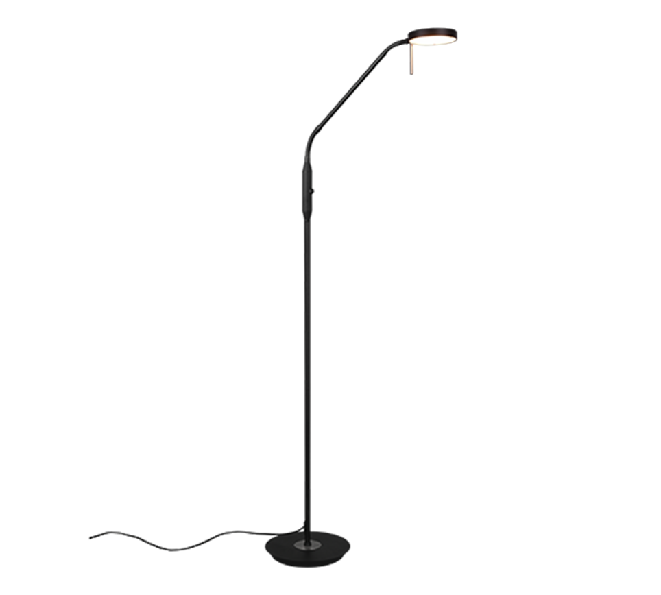 Trio vloerlamp Monza mat zwart
