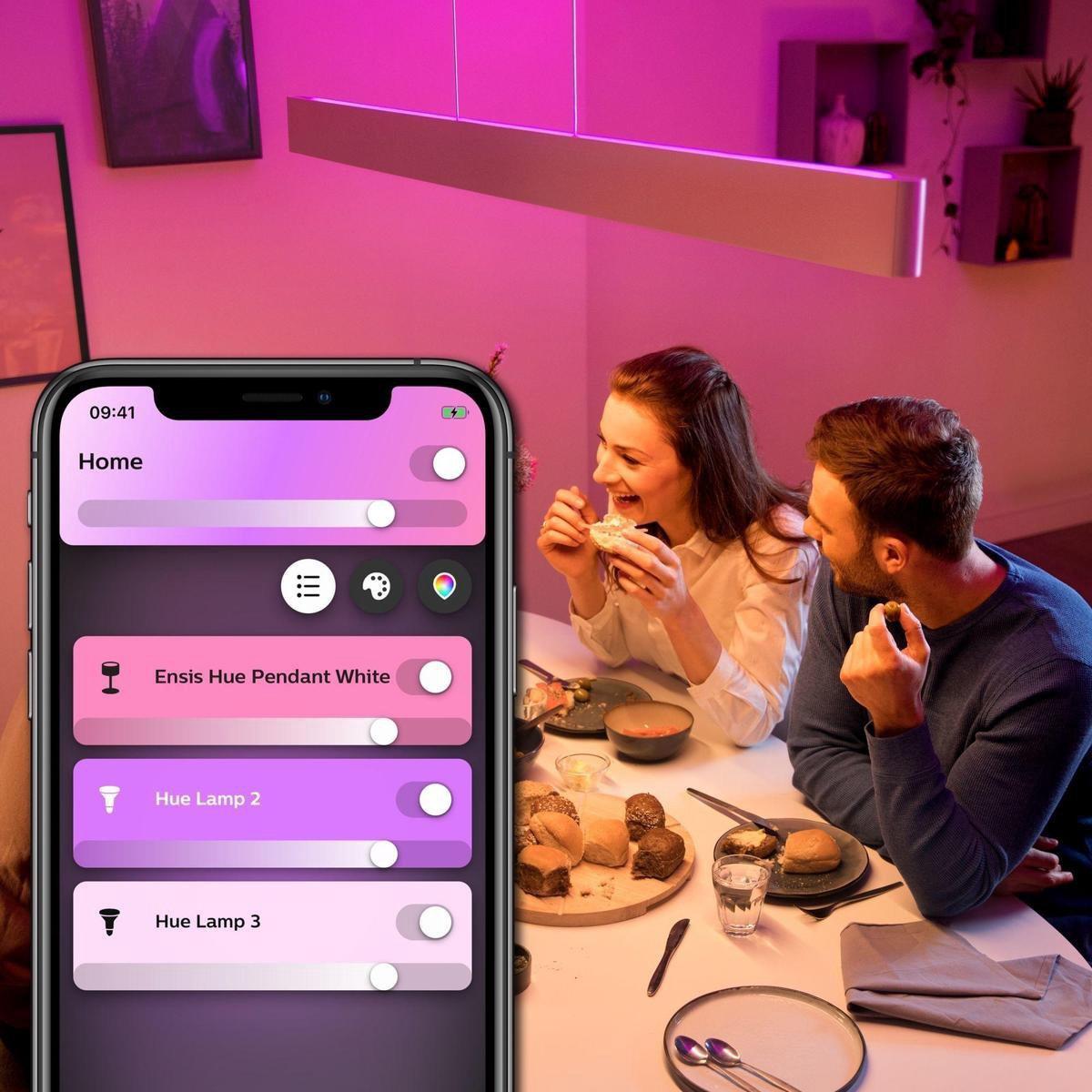 Philips Hue Ensis hanglamp wit en gekleurd licht wit