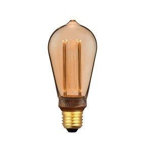 Eglo lichtbron E27 LED ST64 4,3W 1800K amber 3x dimbaar