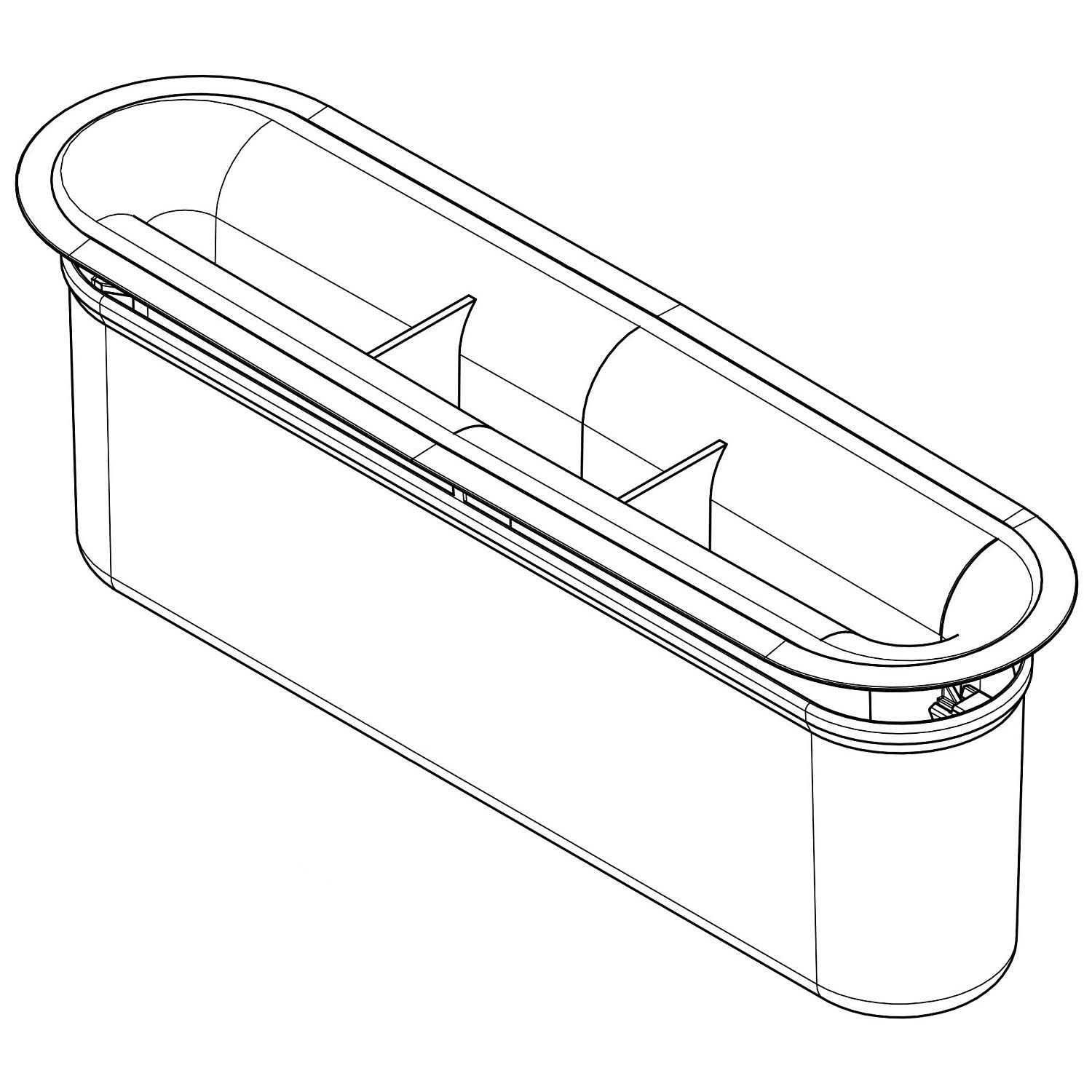 ACO ShowerDrain C vervangende stankafsluiter, sifon hoogte 25mm