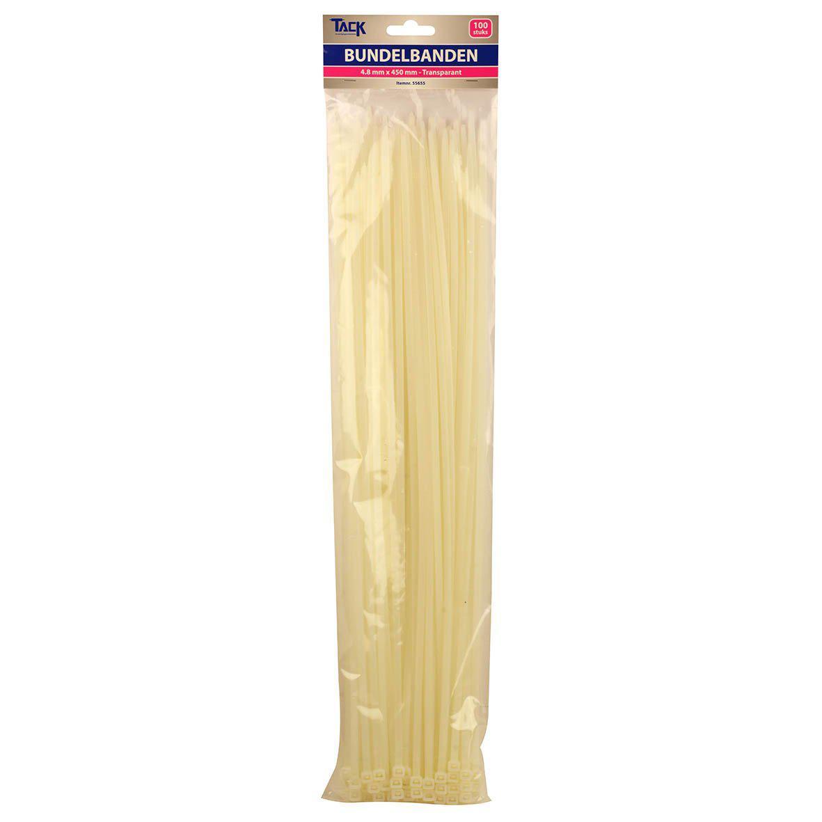Bundelbandjes Tiewraps 4,8 x 450 mm. 100 st.