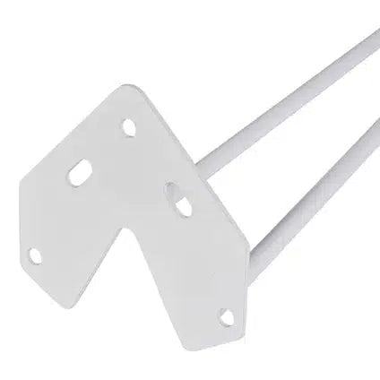 Duraline meubelpoot draad staal 40cm wit 4pp