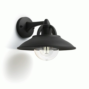 Wandlamp Philips Cormorant zwart 1x42W 230V
